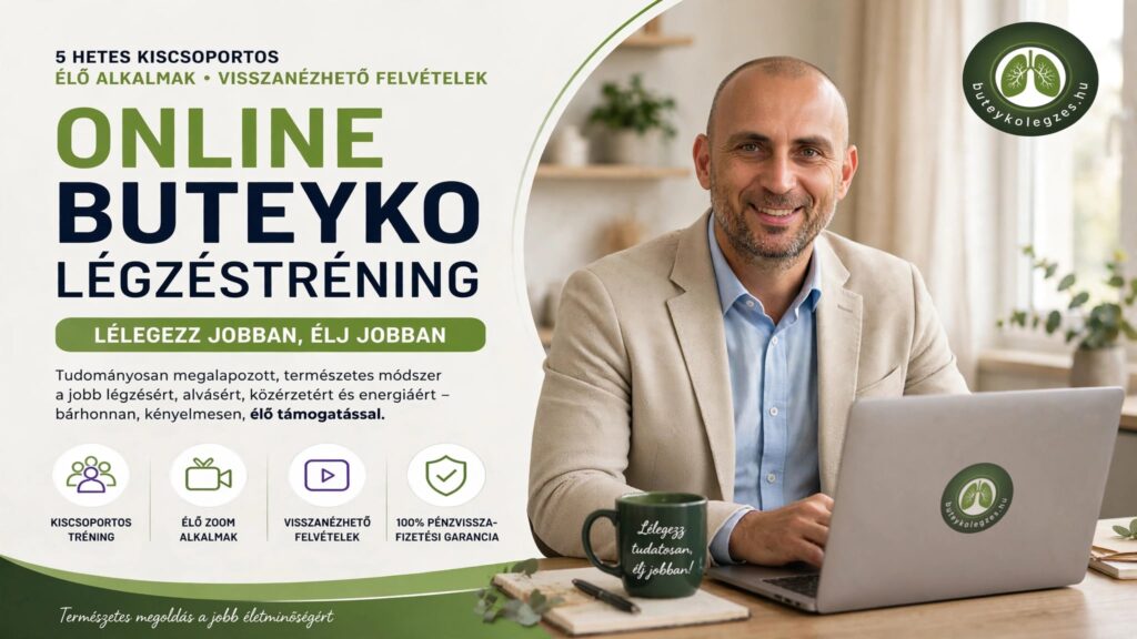 Iványosi-Szabó Zoltán, a Buteykolegzes.hu vezető oktatója online Buteyko tréningen